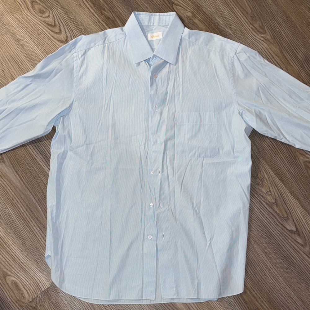 Brioni Light Blue Men's Dress Shirt